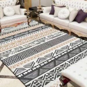 Classy 3D Carpets – Size 5 by 8, Elegant Modern Floor Rug for Living Room