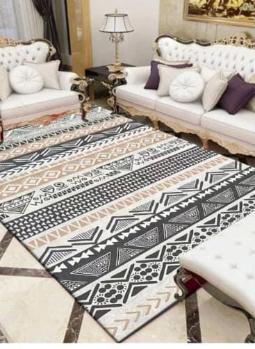 Classy 3D Carpets – Size 5 by 8, Elegant Modern Floor Rug for Living Room