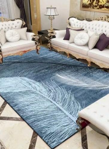 Classy 3D Carpets – Size 5 by 8, Elegant Modern Floor Rug for Living Room