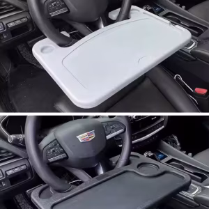 Hard Plastic 2 Sided Steering Wheel Slotted Table