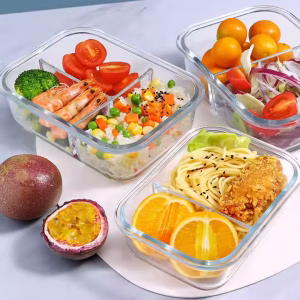 High Borosilicate Glass Food Containers