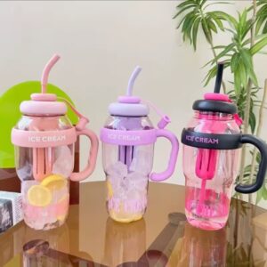 Large Capacity Cute Portable Water Bottle with Infuser