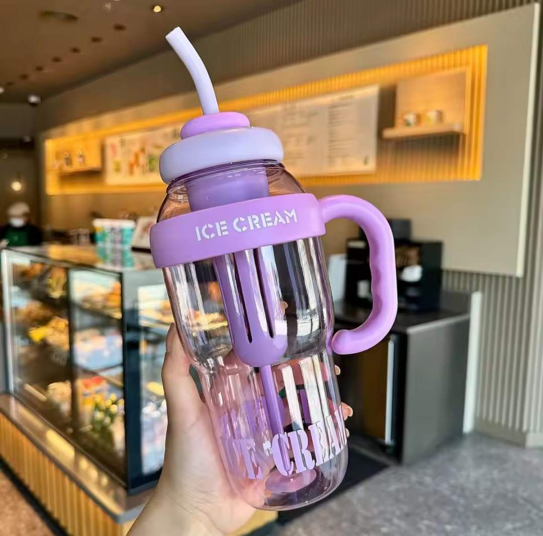 Large Capacity Cute Portable Water Bottle with Infuser