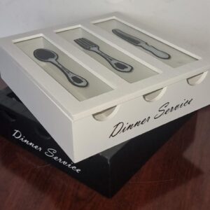 Dinner Service 3 Compartment Cutlery Box Organizer