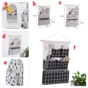Over The Door Magazine Storage Pockets Wall Door Closet Hanging Storage Bag Organizer