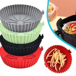 Medium Air Fryer Silicon Liners Pot Reusable Oven Tray Accessories