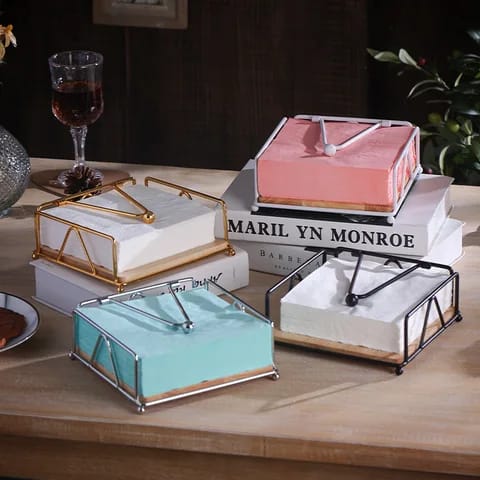 Luxury Metallic Serviette Holder