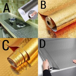 Aluminium Self Adhesive Oil Proof Shelf Liner Wall Stickers