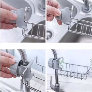 Faucet Rack / Sink Tidy with Towel Rack