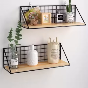 Wooden Spice Rack Wall Mounted Hanging Organizer