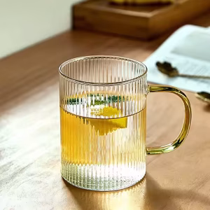 400ML Glass Water Cup with Handle