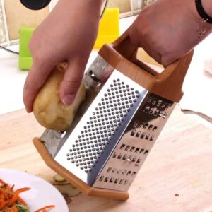 Bamboo Multi Function Six Sided Vegetables Cutter Grater