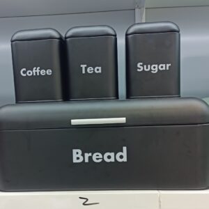 Bread Bin with Three Canister Set