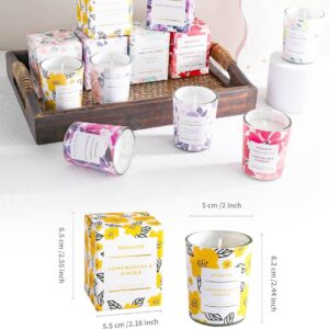 50g Menahem Citrus and Coconut Scented Candle in Glass