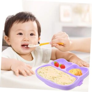 Silicone Stickie Plate No Spill Snack Bowl with Partitions