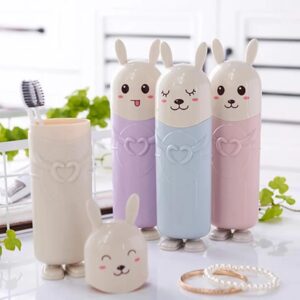 Cartoon Rabbit Travel Toothbrush Holder