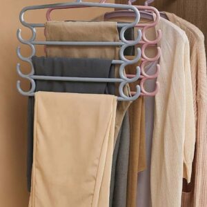 Multilayer Heavy Duty S-Hangers 5 Layers with Hooks