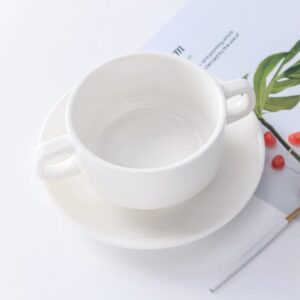 Ceramic Soup Bowl with Saucer