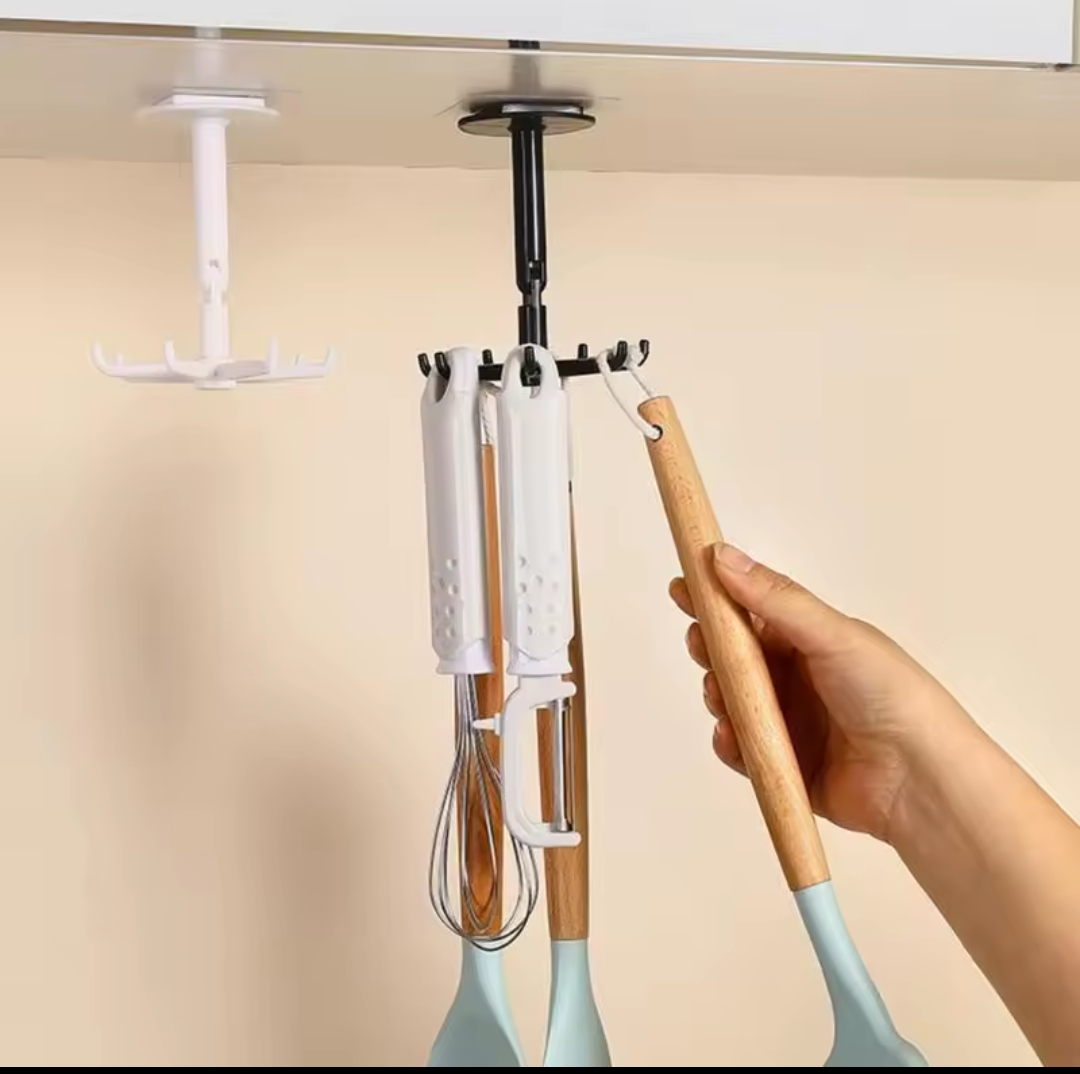 Rotational Seamless Wall Mounted Storage Spoon Hook