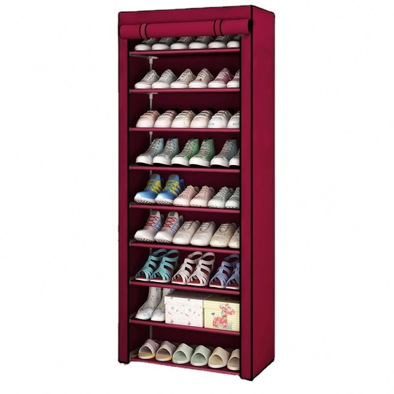 10-Tier Non-Woven Fabric Shoe Rack Organizer