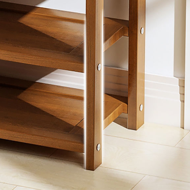 6-tier foldable bamboo shoe rack