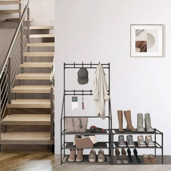 Metallic 5 Layer Multipurpose Shoe Rack