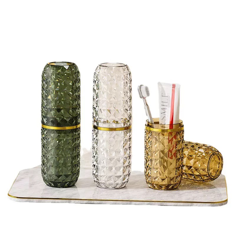 Checkered Toothbrush Paste Holder