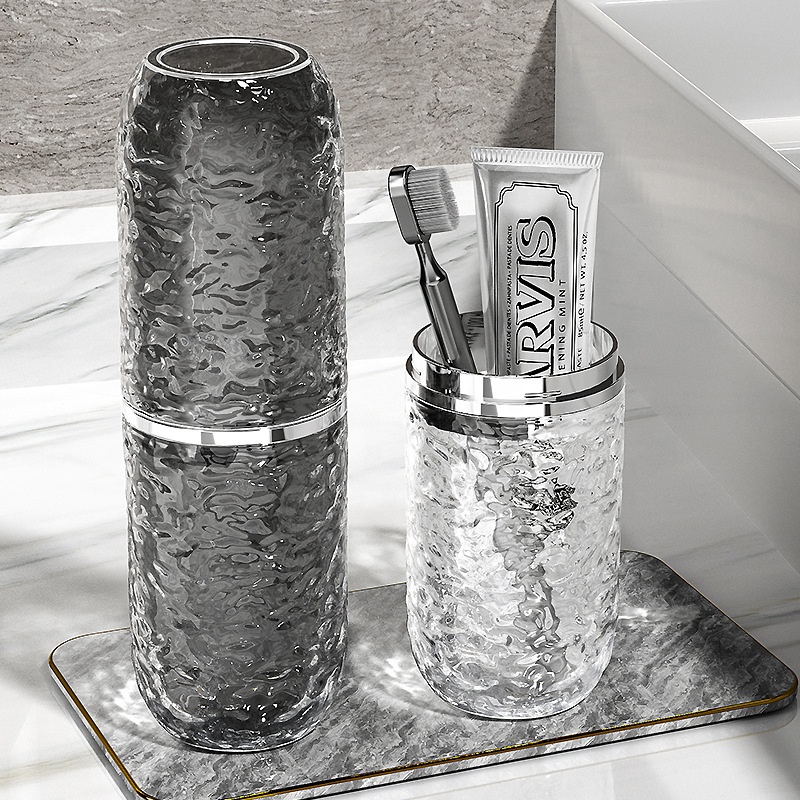 Water Ripple Portable Toothbrush/Paste Holder