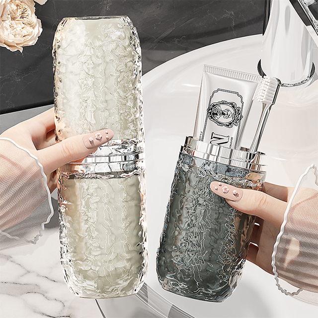 Water Ripple Portable Toothbrush/Paste Holder