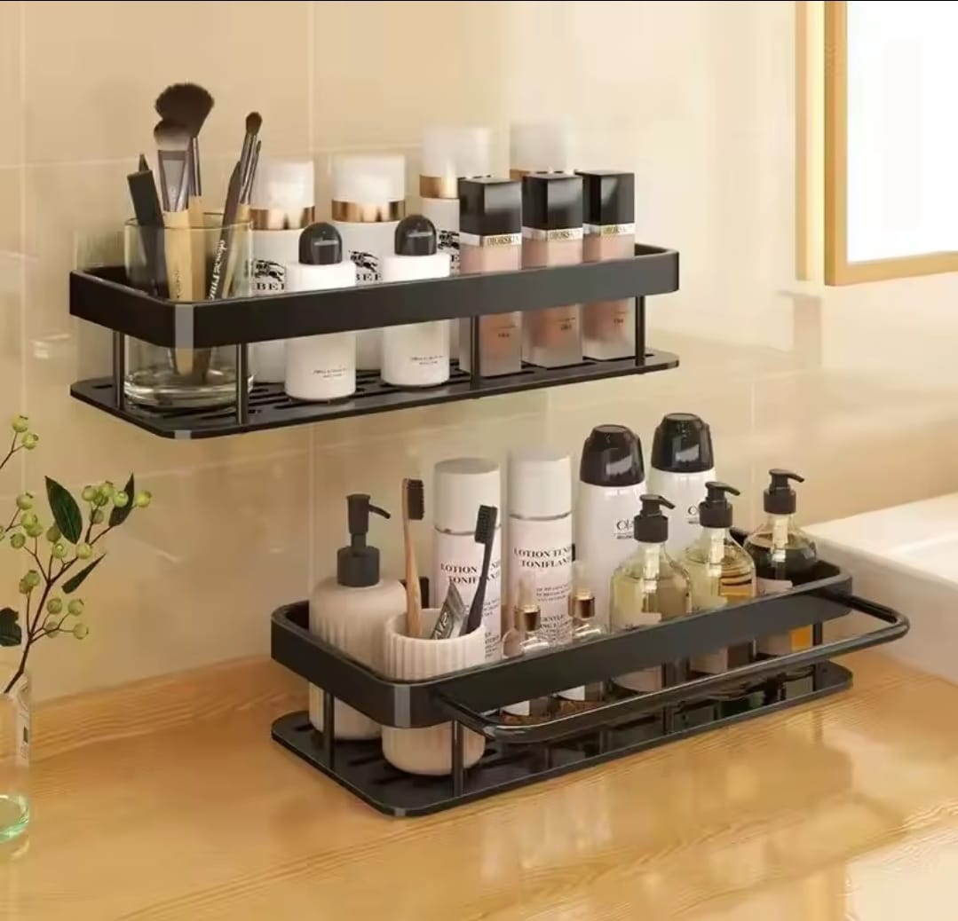 Aluminum Alloy Rectangular Shelf with Towel Holder