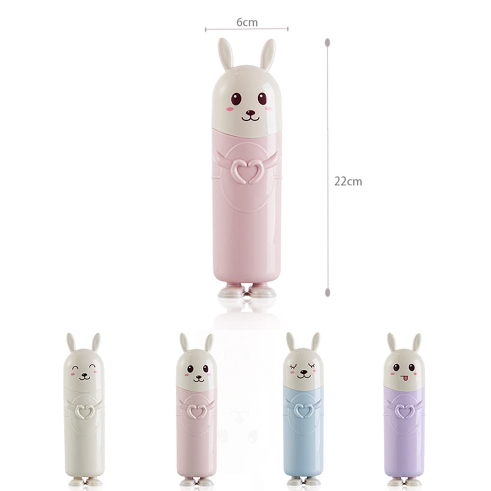 Cartoon Rabbit Travel Toothbrush Holder