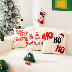 Nordic Christmas Embroidered Cushion Cover