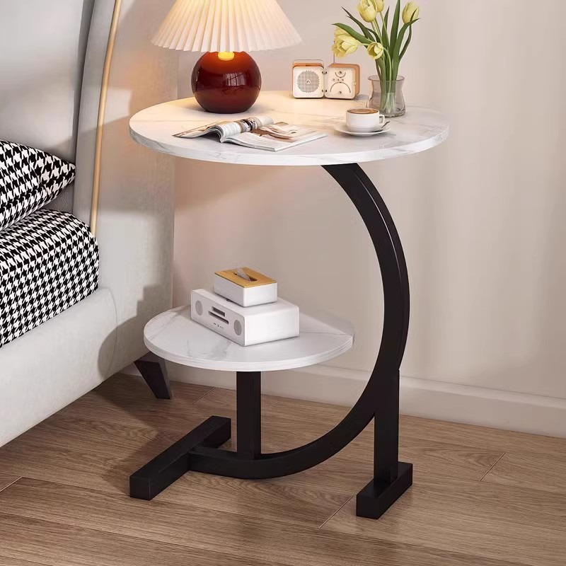 Nordic Luxury Double Layer Side Table