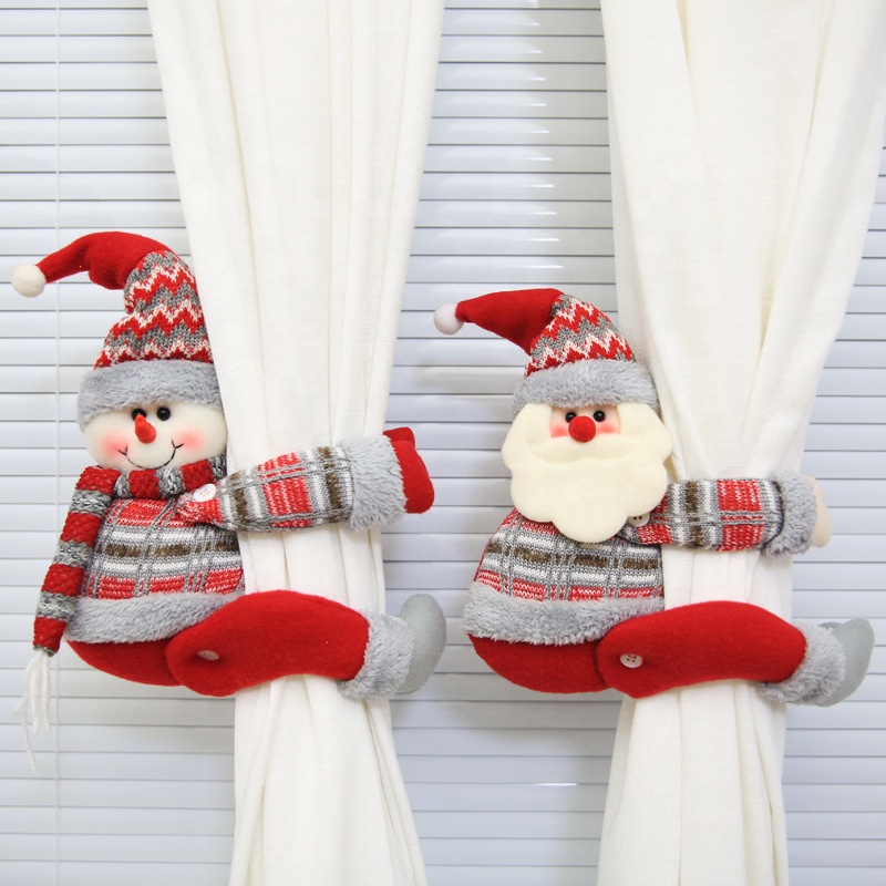 2PCS Christmas Curtain Buckle Holder