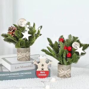 Mini Table Top Christmas Tree With Decorations