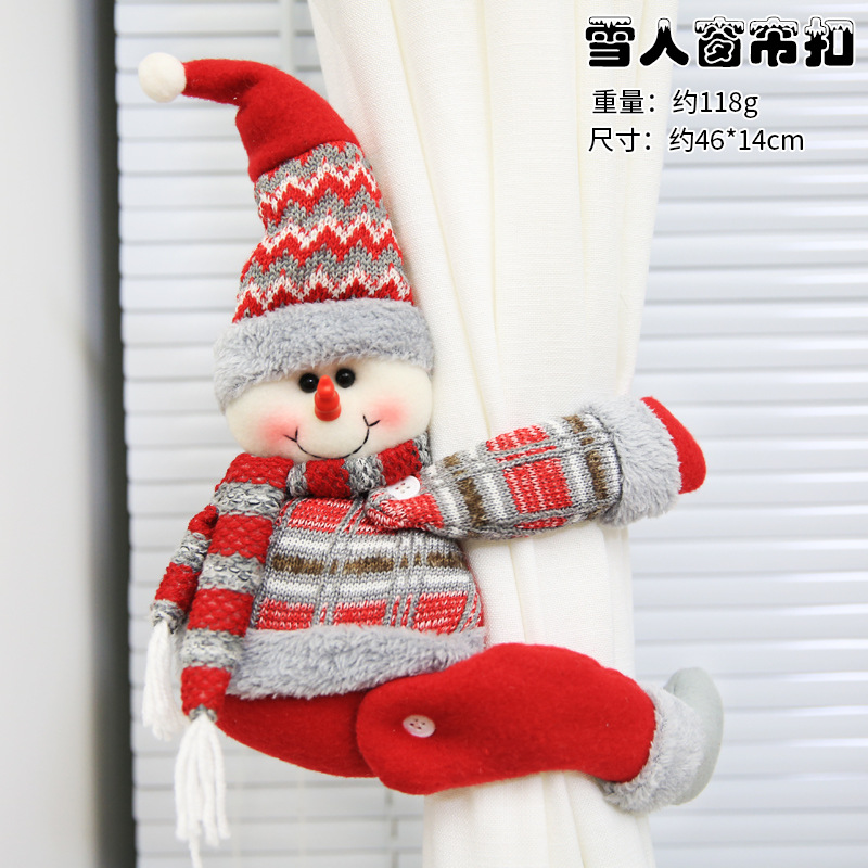 2PCS Christmas Curtain Buckle Holder