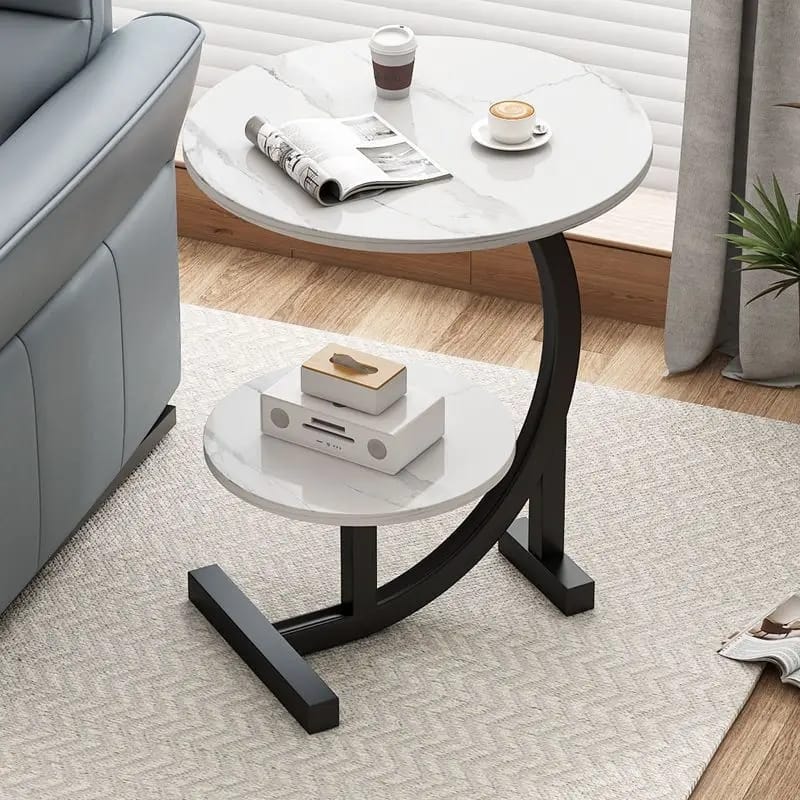 Nordic Luxury Double Layer Side Table
