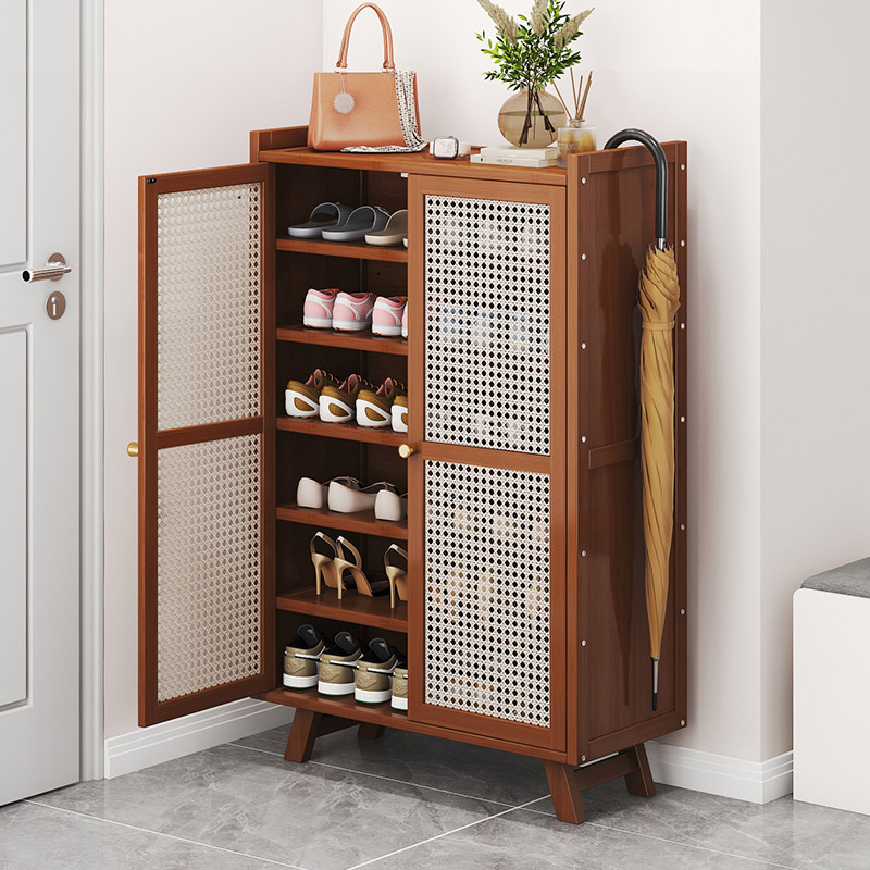 Modern Luxury Nordic Bamboo Shoe Cabinet