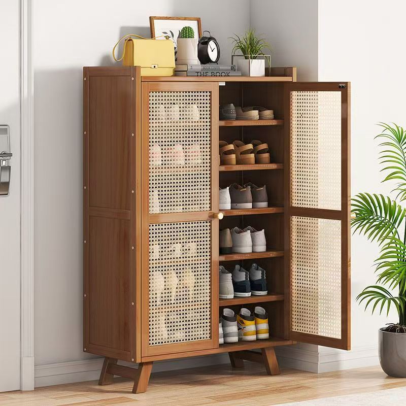 Modern Luxury Nordic Bamboo Shoe Cabinet