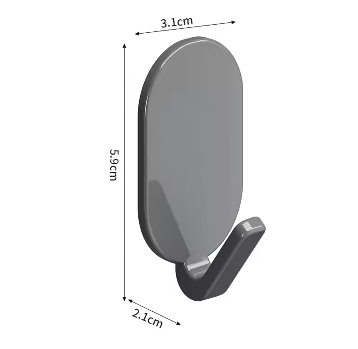 5 Piece Strong Self-Adhesive Wall Hooks