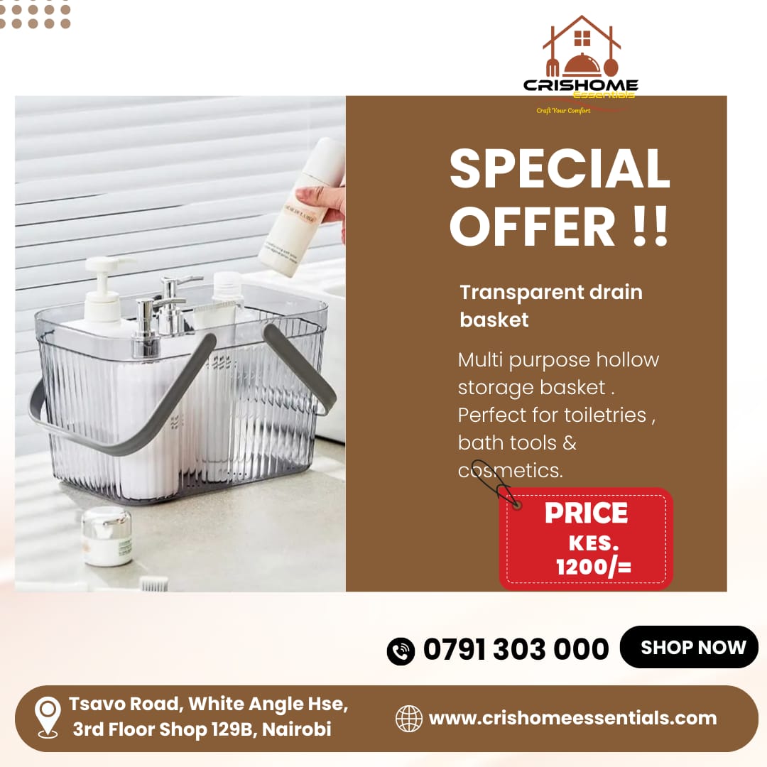 Transparent Bathroom Drain Basket