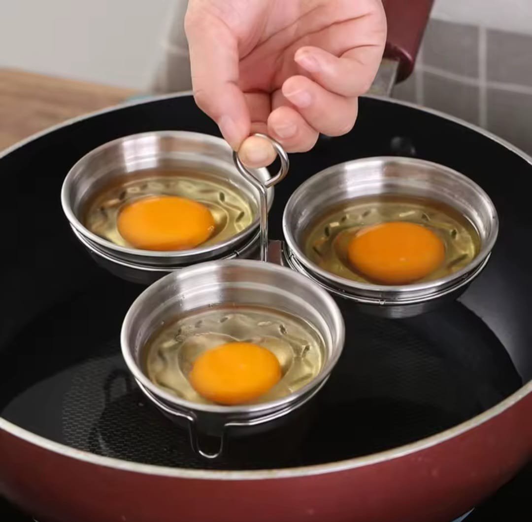 3 in 1 stainless steel egg poacher. - Image 3