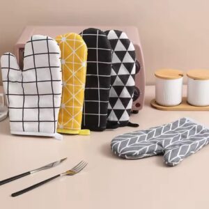 2 Pcs Cotton & Linen Oven Gloves