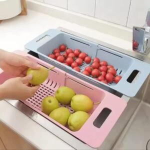 Kitchen portable adjustable sink drain basket