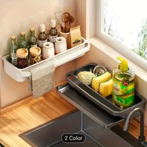 Wall-Mounted Sink Caddy Organizer.