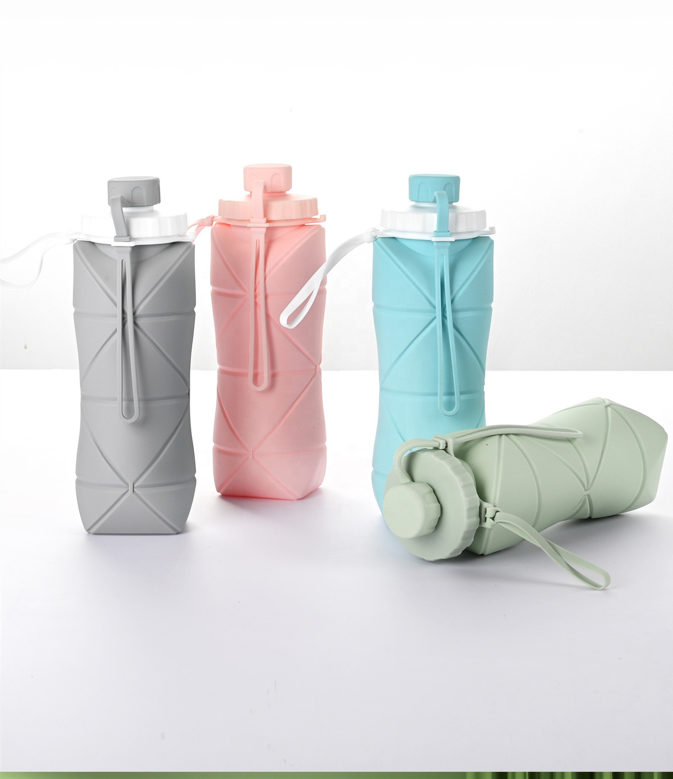 Silicon Folding Bottle – Portable Food Grade Foldable Water Bottle