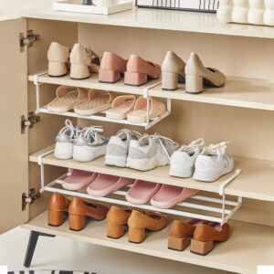 Large Capacity Under The Shelf Rack – Space Saving Hanging Shoe Organizer