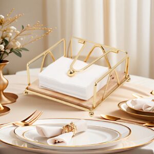Napkin Holder with Square Design – Modern Restaurant Table Tissue Holder for Dining & Kitchen Use
