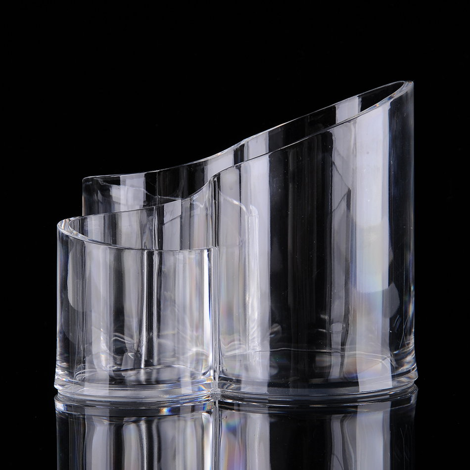 Cosmetic Organizer – Clear Acrylic Makeup Brush Holder & 3 Storage Boxes for Makeup and Jewelry