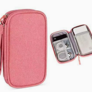 Travel Cable Organiser Pouch Waterproof Double Layer Electronic Accessories Storage Bag
